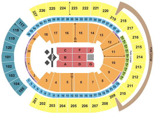 T-Mobile Arena J. Cole Seating Chart